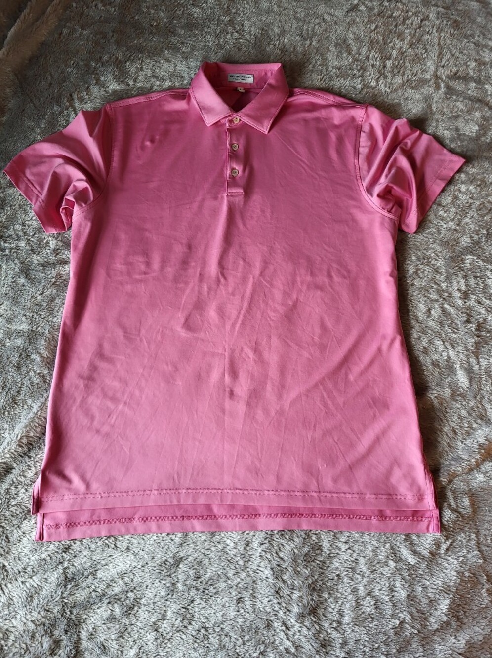 Peter Millar Pink Short-Sleeve Polo